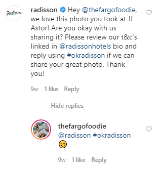 Radisson Twitter Screenshot